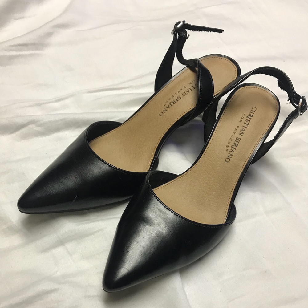 Black low heels